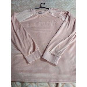No Boundaries Sweater Top Plus Size XXXL/3XG (21) Pink Love Theme